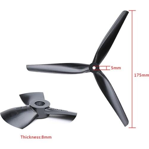 HQ Prop 8x4x3 8inch Propeller 8040 Propellers High Efficiency CW CCW 3-Blade Props for RC FPV Racing Drone DIY Parts