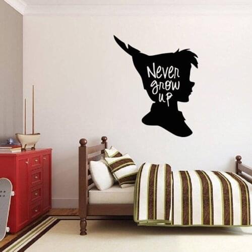 Peter Pan Wall Stickers For Kids Room Home Decoration Removable Wall Decals Door Decors Cartoon Ship Pirates Girl Boy Room B611