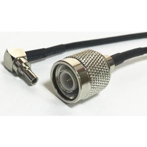 New Wireless Modem Cable TNC Male Plug Switch CRC9 Right Angle Connector RG174 Cable 20CM 8" Wholesale Fast Ship