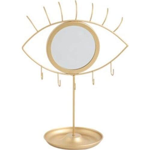 Jewellery Display Stand with Eye Mirror for Chains/Pendants/Rings/Earrings/Watches/Bracelets Jewellery Tray