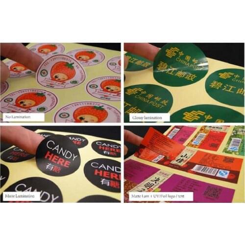Custom logo/design glossy or matte paper pvc vinyl transparent clear plastic adhesive label sticker printing