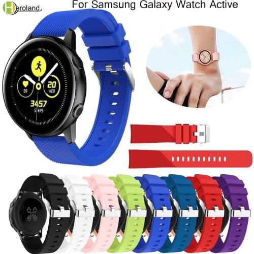 Watch strap 20mm for Samsung Galaxy Watch Active Band/ Galaxy 42mm watches strap Replacement sport silicone Bracelet wristband