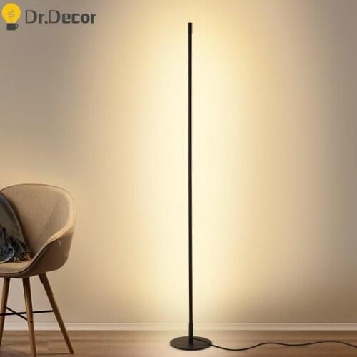 Modern Minimalist LED Floor Lights Nordic Dimmable Floor Lamp Lighting Living Room Bedroom Decor Sofa Bedside LED Standing Lamp