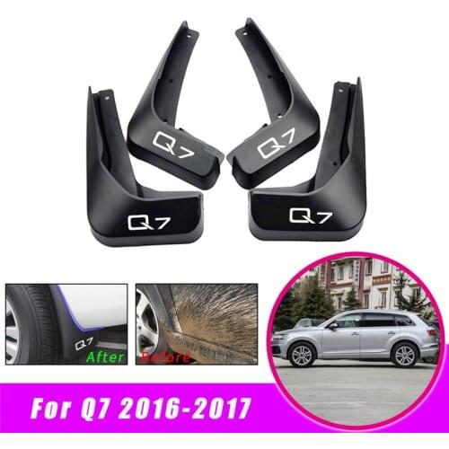 Front Rear Mud Flaps for Audi Q7 2016 2017 Car Fender Mudguards Splash Guards Mudflaps Accessories