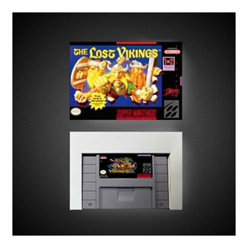 The Lost Vikings 2 - Action Game Card US Version with Retail Box