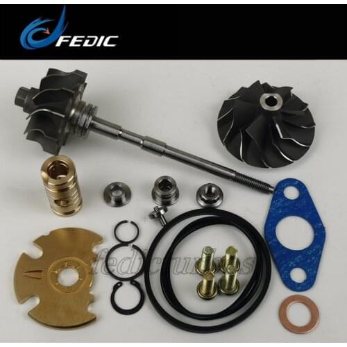 Turbo shaft and wheel + repair kit GT1544V 753420 for Mini cooper Citroen Ford Mazda Peugeot 1.6 HDi 80 Kw DV6TED4 2004