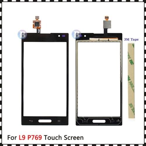High Quality 4.5" For LG Optimus L9 P769 Touch Screen Digitizer Sensor Outer Glass Lens Panel Black White