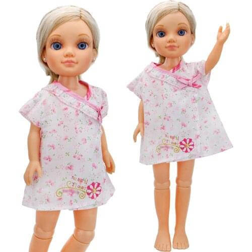 Handmade Floral Skirt Wedding Party Princess Dress Cute Bowknot Pajamas Skirt Clothes For Nancy Doll 16" Accessories Kids