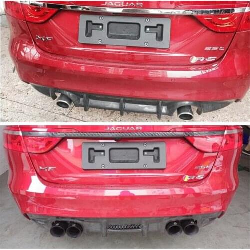 For Jaguar XF XFL 2016 2017 2018 Carbon Fiber Rear Lip Spoiler High Quality Bumper Diffuser Car Modification Accessories
