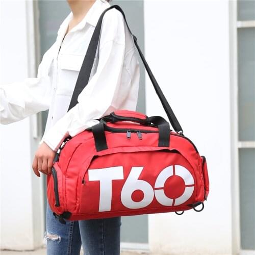 Women Sports Bag Gym Men Fitness Waterproof Outdoor Separate Space For Shoes Pouch Rucksack Hide Backpack
