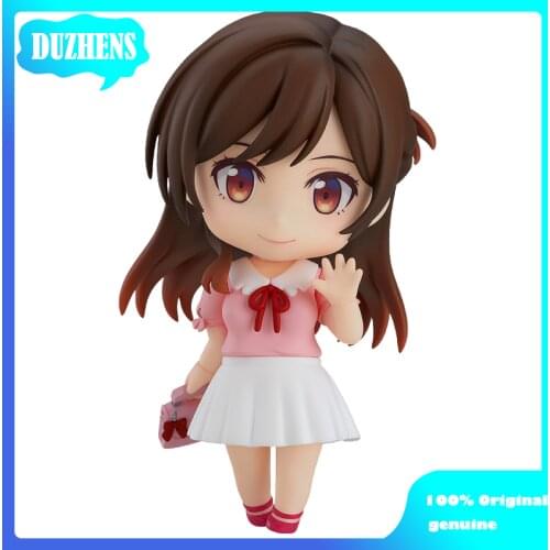 100% Original genuine Kanojo Okarishimasu Ichinose Chizuru Q version figma PVC Action Figure Anime Figure Model Toys Doll Gift