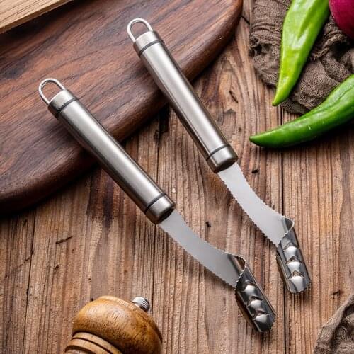 304 Stainless Steel Pepper Seed Remover Green Core Kitchen Tool For Household Kitchenware
