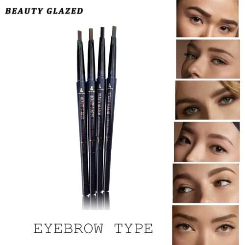Beauty Glazed 4 Color Eyebrow Pencil Natural Long Lasting Not Blooming Waterproof Sweatproof No Fading Smooth Eye brow Pen TSLM1
