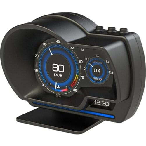 AP-6 HUD Display OBD+GPS Speedometer Smart On-board Computer With Adjustable Bracket Clear Fault Code Car Head-up Display