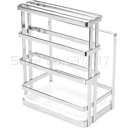 Household 304 stainless steel knife holder tool holder cutting board cutting board household vegetable cutter storage drain rack