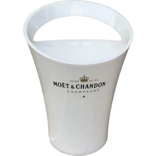 European style fashion wine champagne ice bucket 3L acrylic white black plastic ice bucket Party Wine Bottle cabinet beer