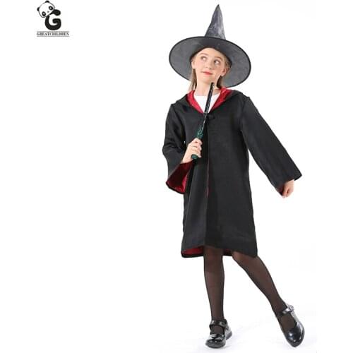 Magician Costumes Wizard Halloween Costumes for Kids Superhero Cloak Ghost Cosplay Anime Fantastic Suits Magic Staff Wand