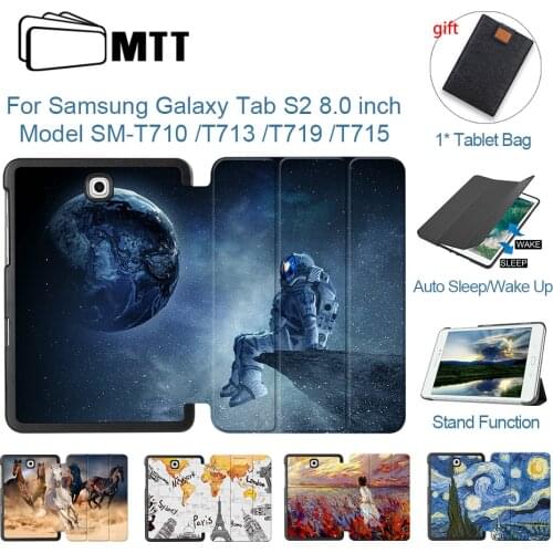 MTT PU Leather Case For Samsung Galaxy Tab S2 S 2 8 inch Magnetic Flip Stand Protective Funda Tablet Case T715 T710 T715C T713