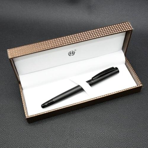 1 PC Elegant Black Fountain Pen Gift Box Packaging Fashion New Style Ink Pen luxury Writing Metal Pen Hero 737