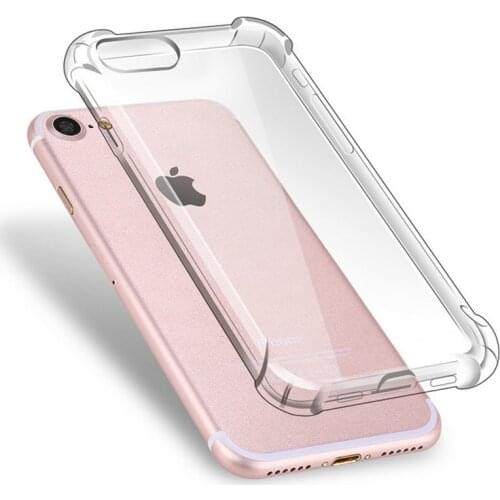Transparent Soft TPU Case For iPhone 7 8 Plus 6s 6 Phone Cover On For iPhone X XS Max XR Shockproof Clear Case iPhone7 iPhone8