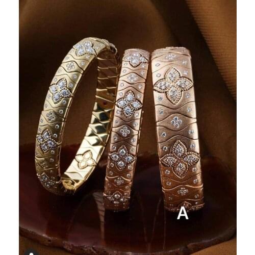 Janekelly Luxury 2PCS Dubai Bangle Ring Set Fashion Jewelry Sets For Women Wedding Engagement brincos para as mulheres 2020
