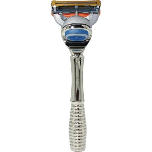 WLONG Vintage Man Manual Shaver Beard Tool with Heavy Weight Handle and Germany Original 5-Blade Safety Razor