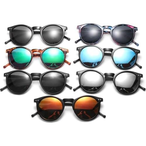 Cycling Driving Sun Glasses UV400 Shades Goggles Polarized Sunglasses Retro Round Frame Men & Women Fashion Summer Accessories