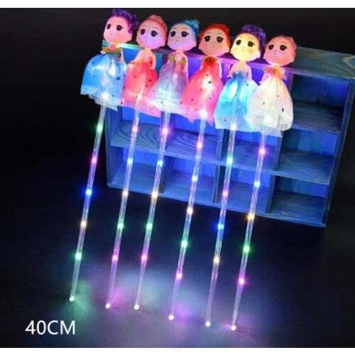 LED Luminous Stick Toys Unicorn Princess Five-pointed Star Heart Shape Fairy Magic Stick Christmas Concert Party Atmosphere Toy