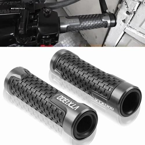 Universal Motorbike Handle Bar Grip Motorcycle Parts Handlebars 7/8" Hand Grips For Honda VTX1300 VTX 1300 2003 2004 2005-2010