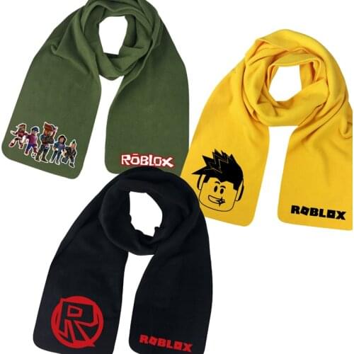 Robloxs Winter Scarf Unisex Men Warm Shawls Cartoon Game Printed Neck Wraps Women Cashmere Scarves Pashmina Scarf Birthday Gift