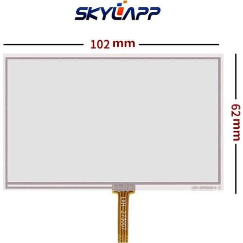 10 Pcs New 4.3''Inch TouchScreen 102mmx62mm for HSD043I9W1-A00 GPS Navigator Resistance Handwritten Touch Panel Screen Glass