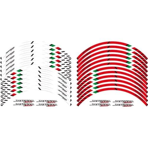 12 X Thick Edge Outer Rim Sticker Stripe Wheel Decals FIT APRILIA SHIVER 750 17