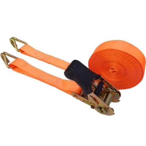 25MM,1",800KGX11M--15M,double hook,ratchet tie down cargo lashing shipping package strap belt load binder assembly sling