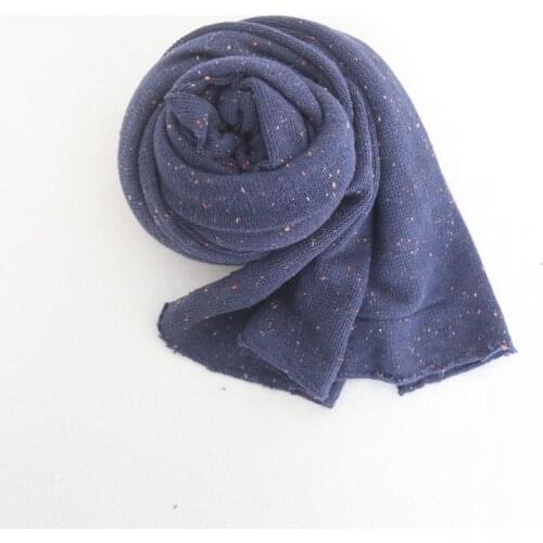 35cm x 150cm Dots Knit Stretch Jersey Wrap Layer Popcorn Newborn Sweater Wrap Photography Props Baby Swaddle Blanket Photo Props