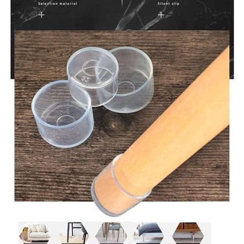 4pcs/set Chair Leg Caps Rubber Feet Protector Pads Furniture Table Covers Socks hole plugs dust Cover furniture leveling feet