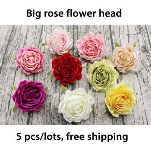 5pcs Artificial Rose Flowers Wedding Bride silk flower Home Decor Rose Flowers wedding decoration cheap fake flowers