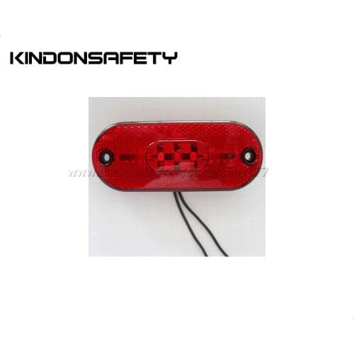 100pcs Free shipping E-MARK approved LED Auto Rear Marker Lamp with 5pcs LEDs, emitting red light, PMMA red lens, DC12V or DC24V