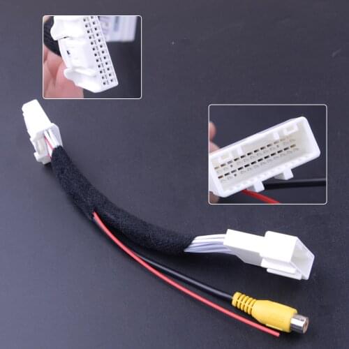 Car 24 Pin Metal Adapter Rear View Camera Connection Cable 18.2cm fit for Renault Dacia Opel Vauxhall