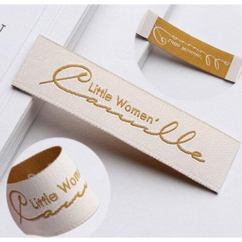 Free Shipping Customized garment shirt jacket labels/woven labels/clothing printed label/embroidered tag with cut 1000pcs a lot