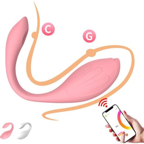 Wireless Remote APP Vibrator Vagina Ball Vibrator for Women Swan G-Spot Clit Stimulator Wearing Vibrating Sex Egg