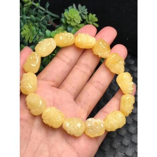 100% Natural Baltic amber bracelet irregular amber14mm old amber bracelets for men bracelet high quality top brand real amber
