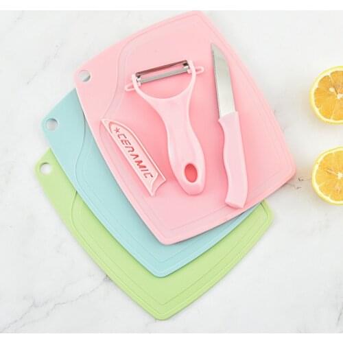 Kitchen Accessories Gadget Set Ceramic Fruit Cutter Peeler Household Mini Small Cutting Board for Cutting Fruits and Vegetables
