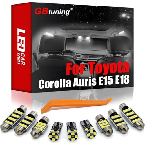 Canbus Error Free LED Interior Dome Map Light Kit For Toyota Corolla Auris E15 E18 2006-2020 Vehicle Car Trunk Bulb Lamp Parts