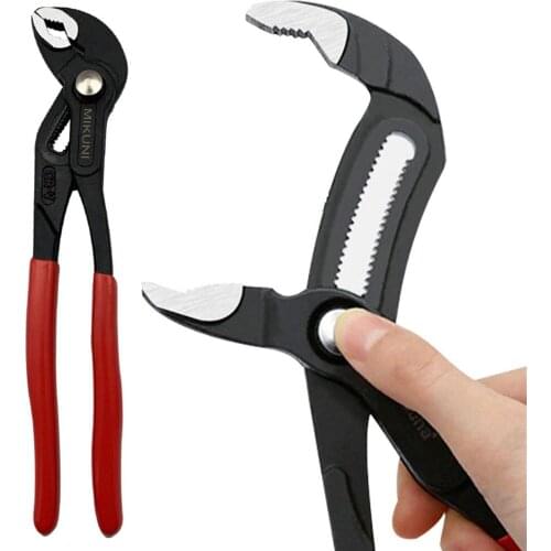 Water Pump Pliers Quick-release Plumbing Pliers Straight Jaw Groove Joint Set Combination Tools Adjustable Universal Wrench Pipe