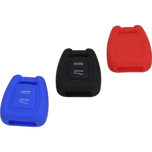 Kutery 10PCS Silicone Colorful Remote Car Key Cover Case 2BTN For Opel Vauxhall Astra G Zafira Vectra C Protection Replacement