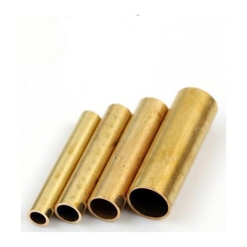 10pcs Brass Tube 25mm length 0.5mm thickness 4 5 6 8mm Outer diameter