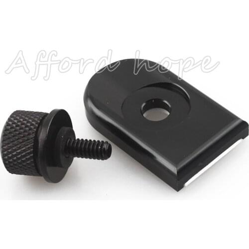 Motorcycle 1/4'' Knurled Seat Screw Cover Bolt Mount Knob for Harley Davidson Sportster Dyna Softail Ultra Glide Fatbob Touring