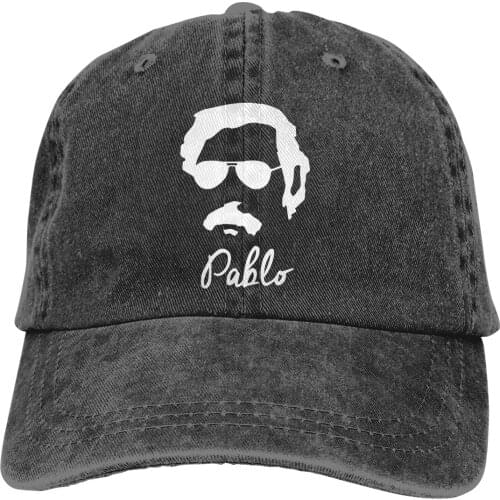 Pablo Escobar Logo Baseball Cap cowboy hat Peaked cap Cowboy Bebop Hats Men and women hats