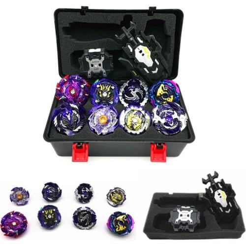 Set Beyblade Burst Bey Blade Toy Metal Funsion Bayblade Set Storage Box With Handle Launcher Plastic Box Toys For Children Gifts
