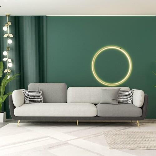 Nordic living room three-person modern minimalist sofa